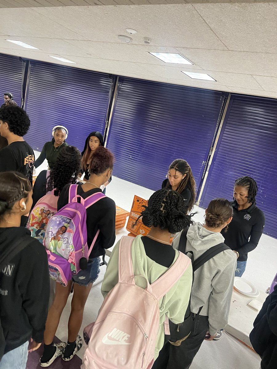 Free Pizza during each lunch at our monthly BSU Meeting 💜🖤🩶