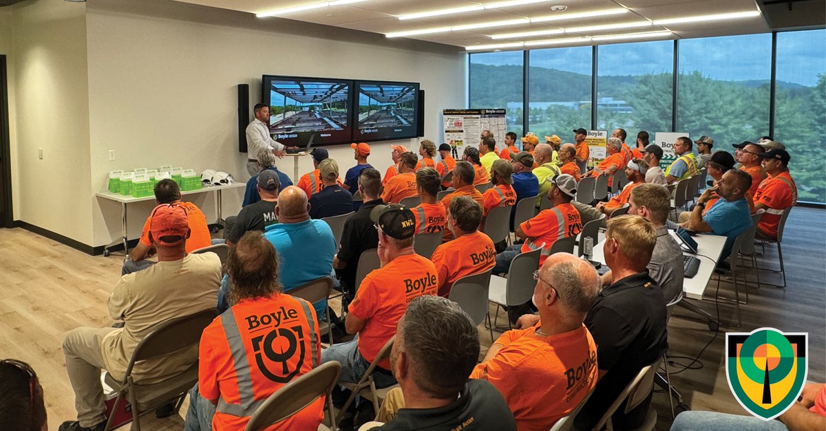 BCIbuiltbetter's tweet photo. Boyle held a safety meeting this week with all of the company's field staff to go over the importance of safety and quality control on all of our jobsites. #builtbetter https://t.co/H4IobBYmdN