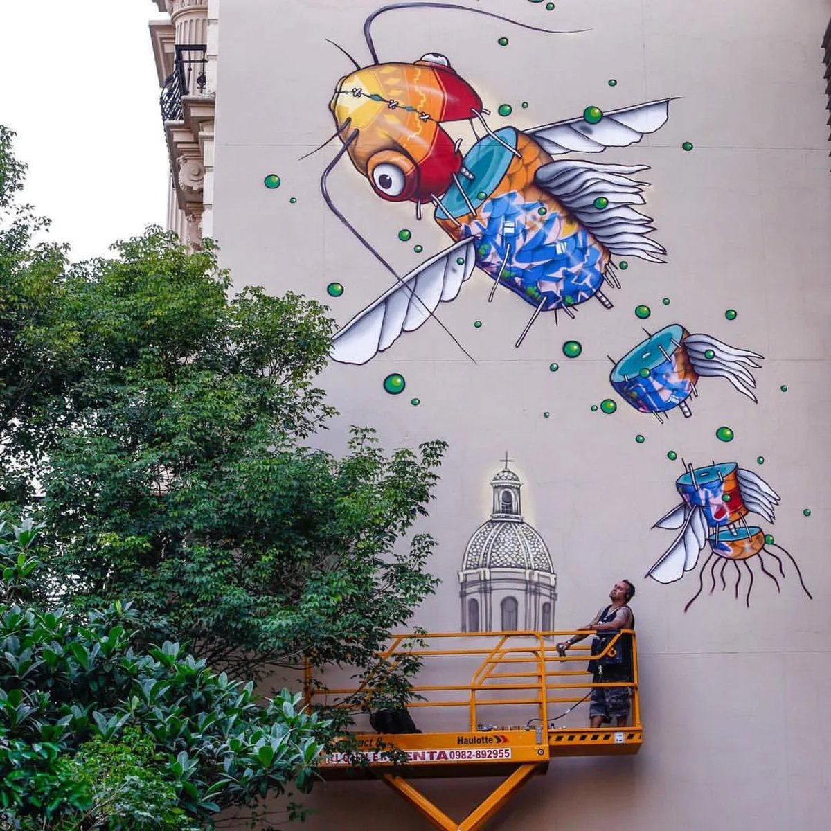 #tbt del festival de arte urbano Latidoamericano (2016). Mas de 30 artistas internacionales realizaron murales en el centro histórico de Asunción. ¿Recordás alguno?