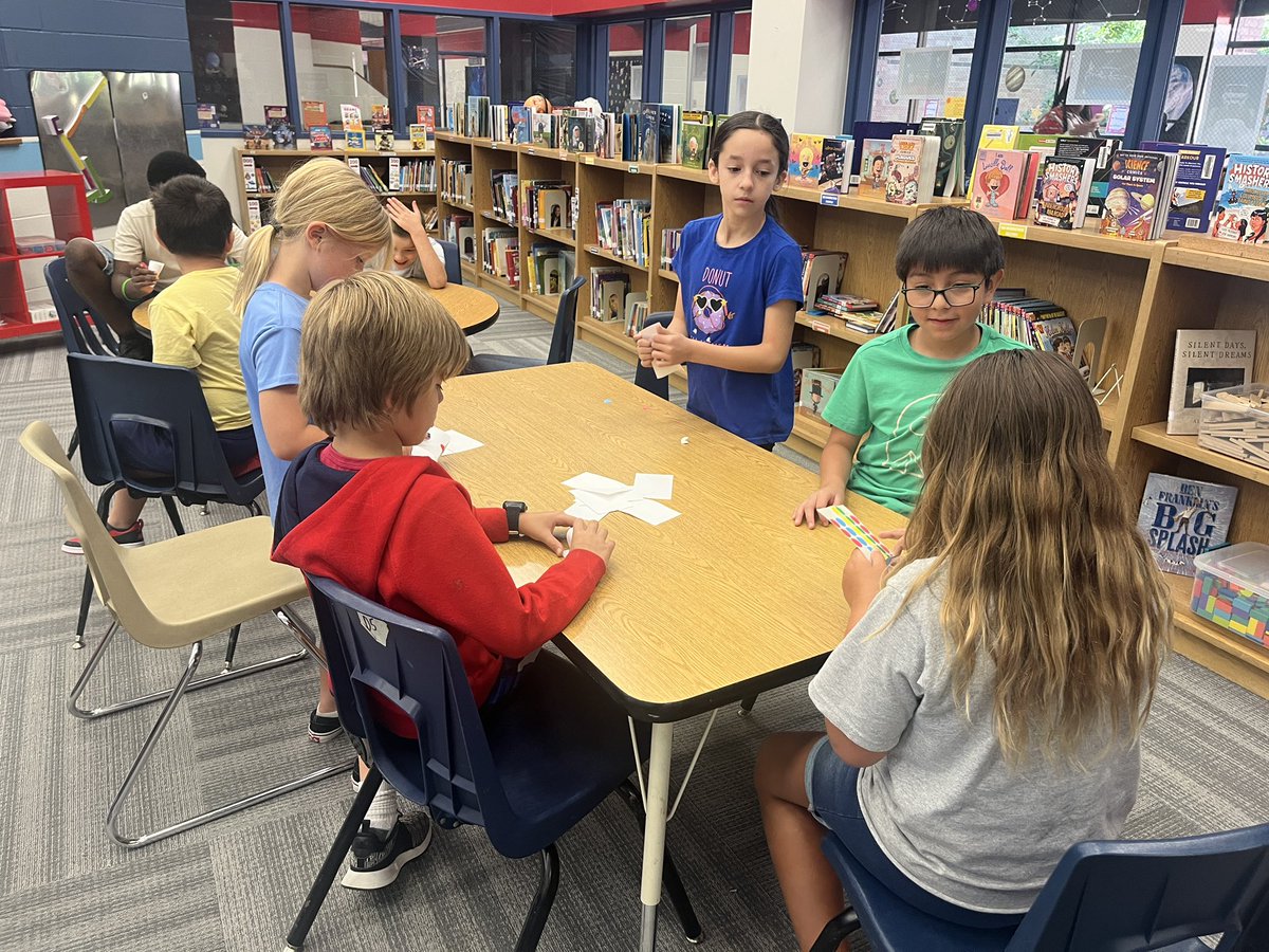 One thing I love about doing STEM challenges is seeing how groups work together and getting to see how their minds work!! <a href="/EthridgeES/">Ethridge Elementary</a> #STEM #library