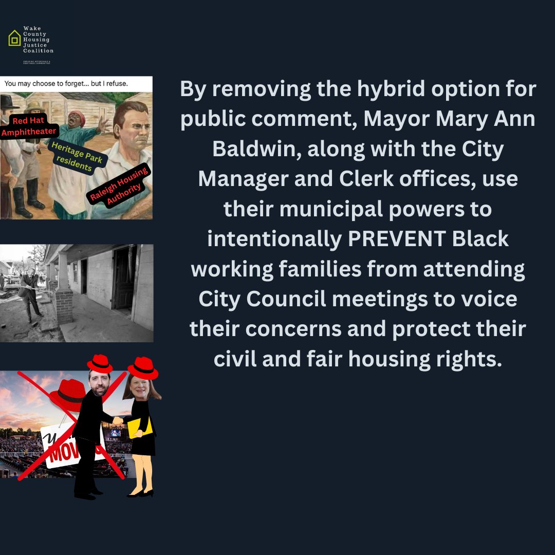 Wake County Housing Justice Coalition tweet media