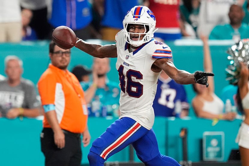 MLFootball's tweet photo. WILD: #Bills DB JaMarcus Ingram has the same amount of career interceptions as Sauce Gardner 

Ingram only started one game in his career 

(Via @AllenToKincaid_) https://t.co/bwTvCvxxfE