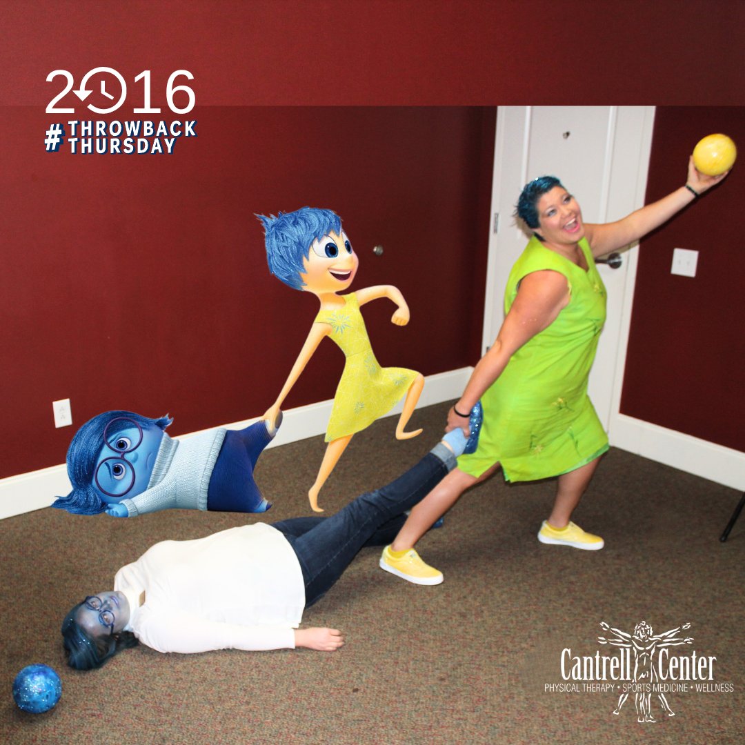 #TBT: Halloween 2016- Former employee, Alex McWhorter, as Joy, and Jamie Lochner, PT, DPT, PRC, as Sadness from Disney's Inside Out

The Cantrell Center staff ALWAYS dresses up and we always have treats for the kiddos! 🍬🍬🍬

Join us this year: Thursday, Oct. 31st! 🎃