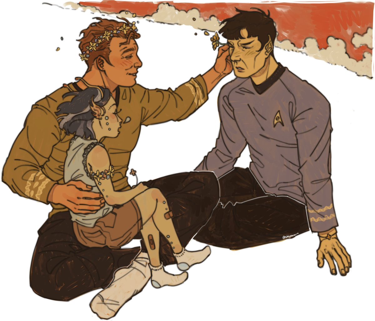 finally getting his first officer to get off the ship on shore leave #spirk