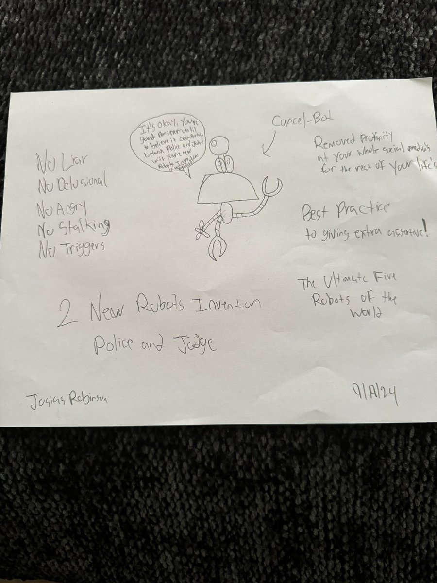 josias03031's tweet image. #theultimatefiverobotsoftheworld #cancelbot #robot #conceptart #concept 

I’ve finally got my robot invention with Cancel-bot experience. But this time, I’ll even always interest to giving resource of development opportunity for the 2 new officially launched projects robots…