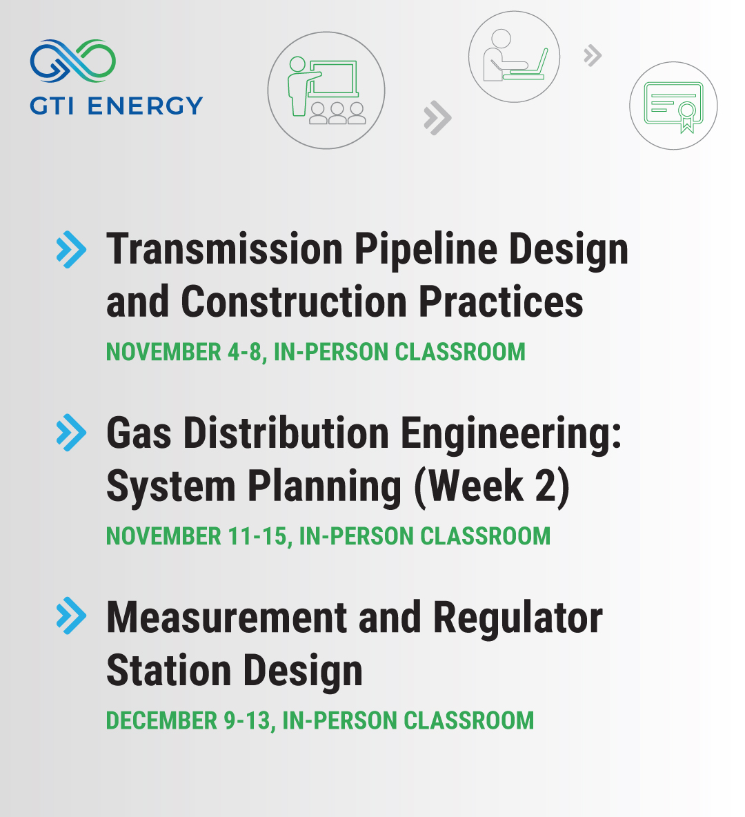 Ch4Connections's tweet image. Elevate your natural gas toolkit this fall with hands-on training courses on transmission pipeline design 📐, system planning 📋, and M&R station design ⚙️. Ready to enrich your skills? Sign up now: linkedin.com/feed/update/ur…