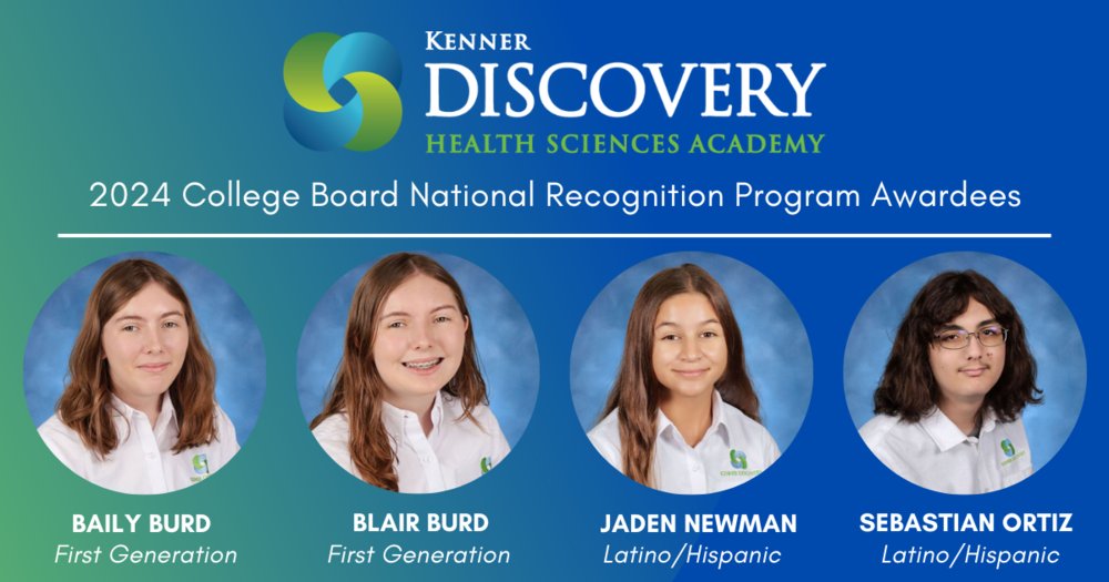 Kenner Discovery Celebrates Students Awarded with Academic Honors from College Board National Recognition Programs discoveryhsf.org/o/discovery-sc…