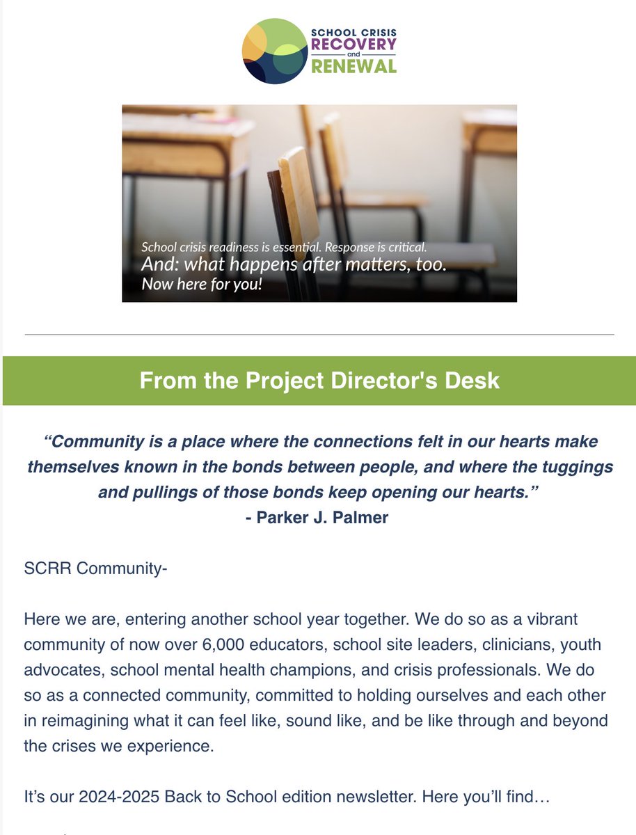 School Crisis Recovery & Renewal tweet media