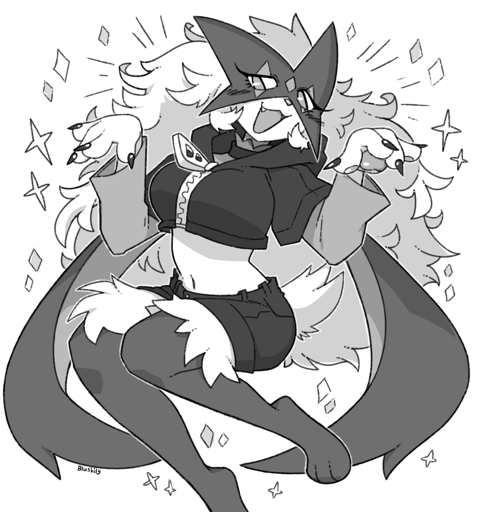 Sassy Meowscarada!! (Comm for cat_citrus) #pokemon