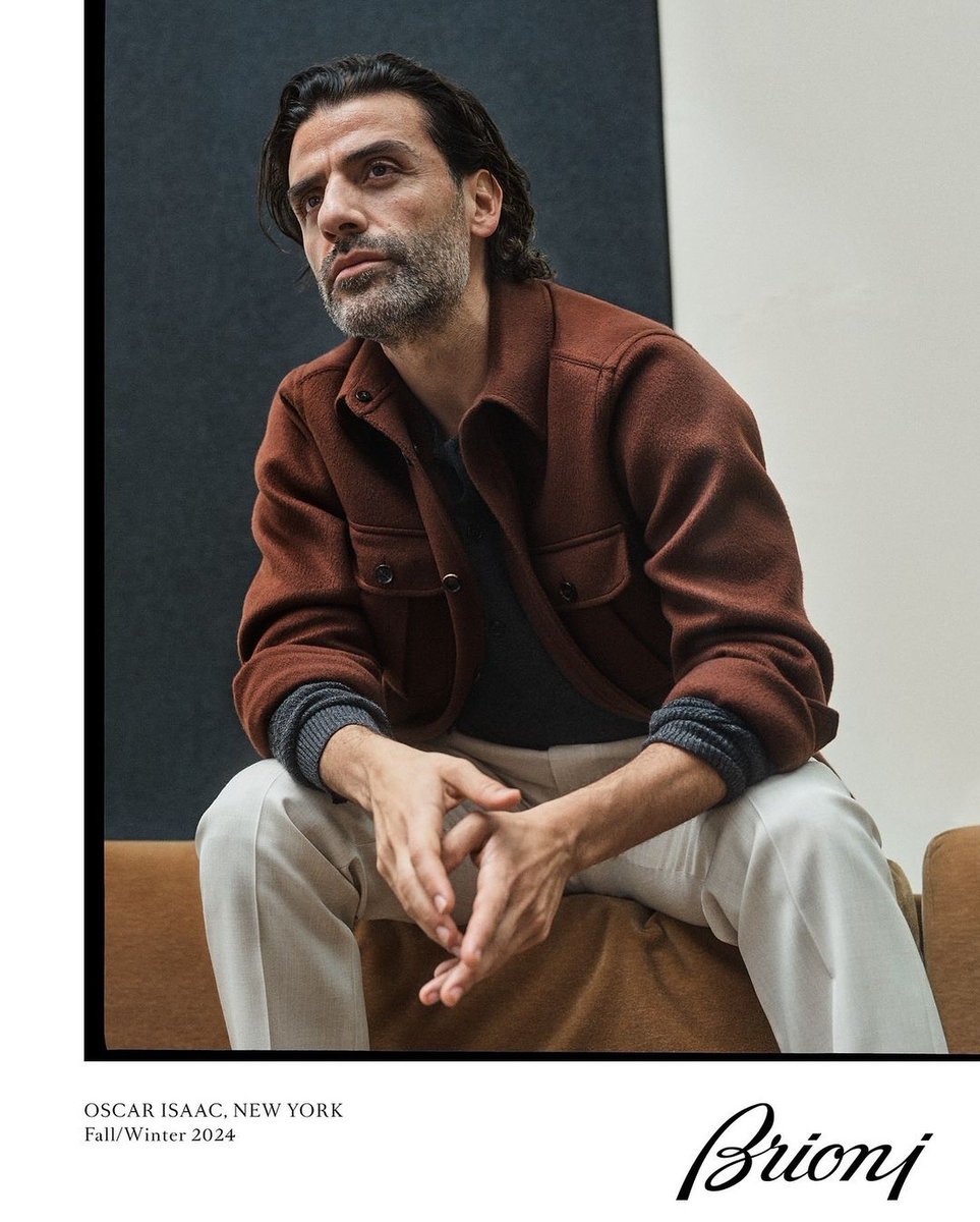 traceymattingly's tweet photo. Oscar Isaac x @Brioni_Official FW 24 photographed by Josh Olins #hair by Tim Nolan  #oscarisaac #brioni #josholins #timnolan #newyork #traceymattinglyagency https://t.co/tBUcUZflTN