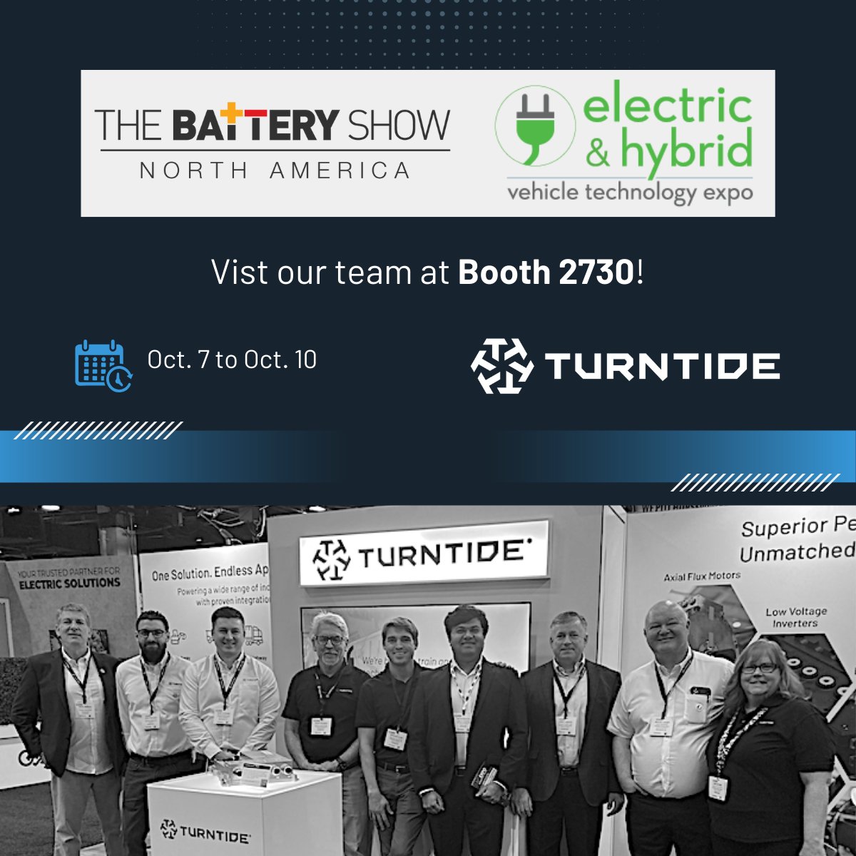 turntidetech's tweet image. 🔋 Coming to Detroit for @thebatteryshow and the @EVTechExpo? If so, stop by Booth 2730 and visit our team to learn about #energystorage, #axialfluxmotors, and #thermalsolutions. 🔌

#AnythingThatMoves