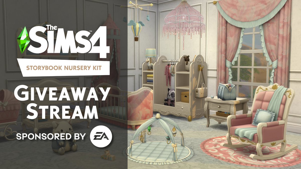 #Ad | We're doing ✨giveaway stream✨thanks to the #EACreatorNetwork for the new storybook nursery kit!
To enter:

🍼 Follow me on twitch.tv/heylaurenn
🍼 Come to stream on 9/20 at 7:30pm PT &amp; enter code pinned in chat !

Winner picked at end of stream!