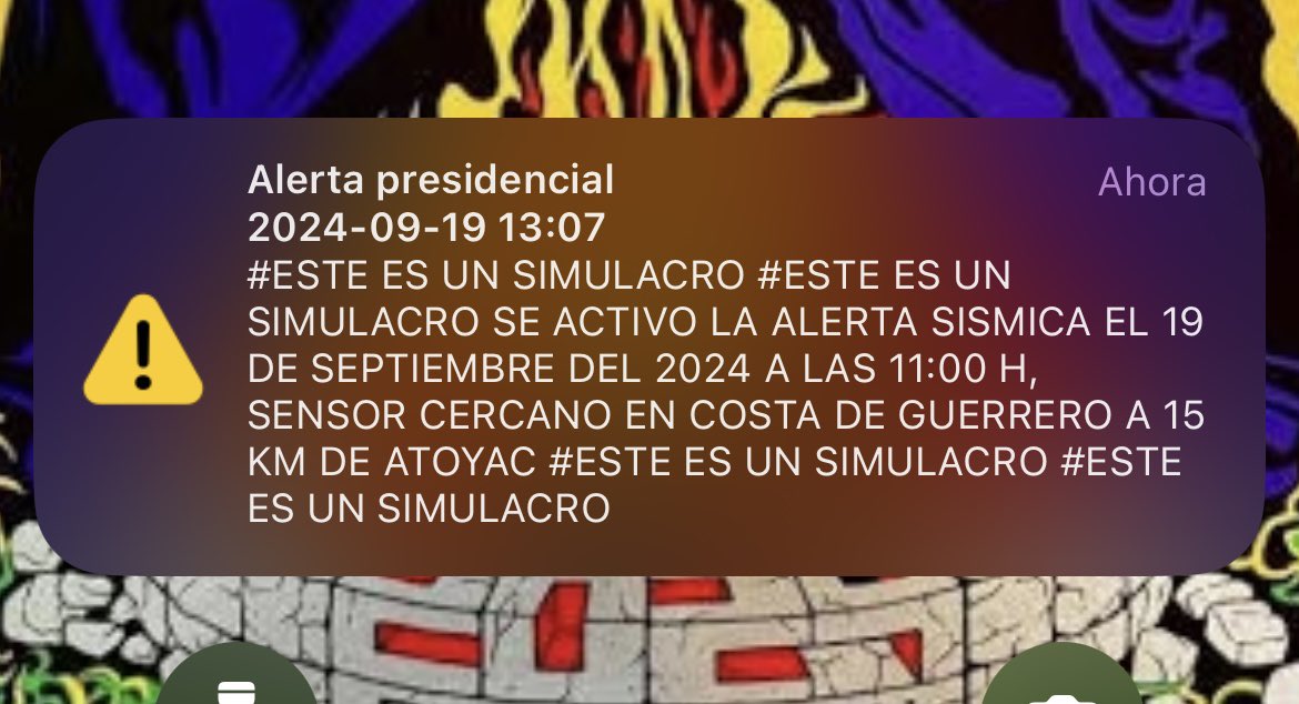 JavisEffect's tweet photo. @SASMEX @GobiernoMX @GobiernoMX  me siguen llegando #mensajes de la #AlertaSismica , están sonando aprox casi una hora 
A alguien más le esta sucediendo esto o sabe como solucionarlo?
#AlertaSismica #Simulacro #alertapresidencial #compartir #destacar https://t.co/BemlCFO4KU