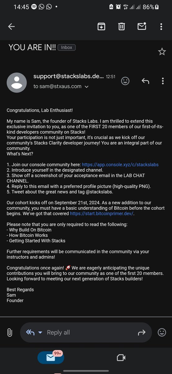 Gabi (@gabitech7) on Twitter photo Thanks to <a href="/stackslabs/">Stacks Labs</a> for the oppourtunities to be part of their first cohort developers of its kind. Let's see how high we can go from here. Thanks to <a href="/stackslabs/">Stacks Labs</a> for the oppourtunities to be part of their first cohort developers of its kind. Let's see how high we can go from here.
