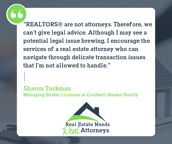 Real estate attorneys prevent and solve problems, helping you and your clients successfully navigate real estate transactions. #RealEstateBrokers #AttorneyGuidance