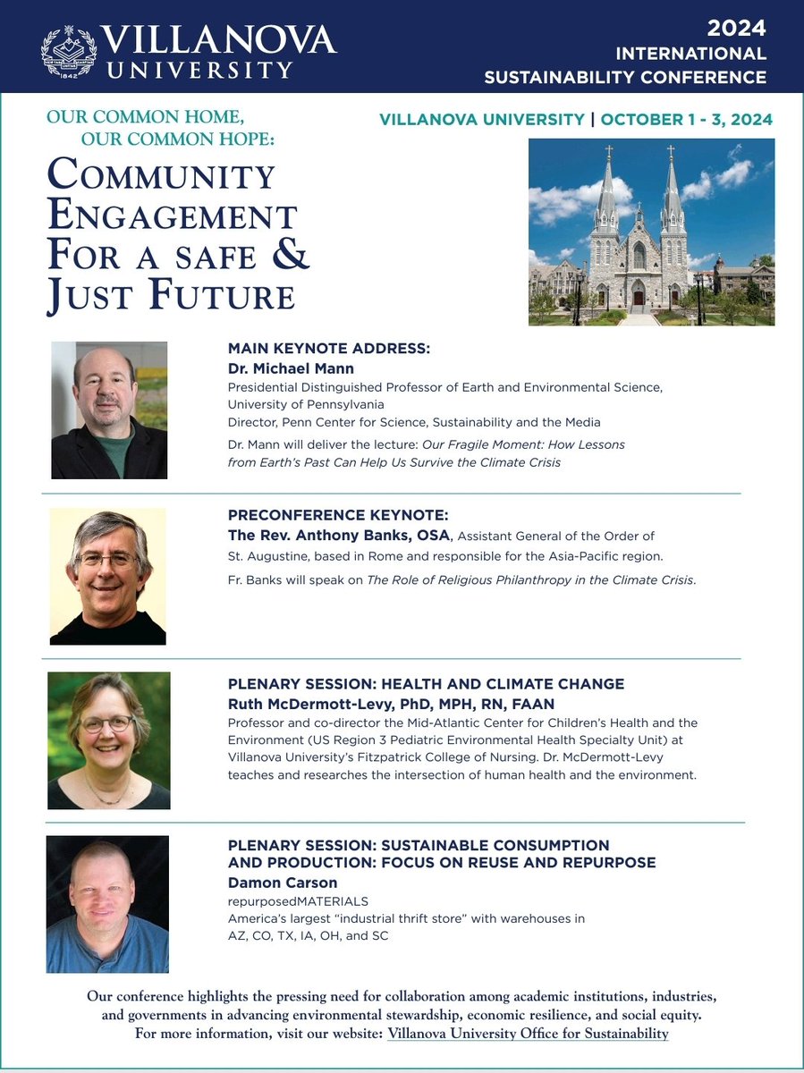 The registration deadline for the 2024 International Sustainability Conference is September 22nd - there's still time to register! #VUSustainabilityConference #MichaelMann #CommunityEngagement #Sustainability