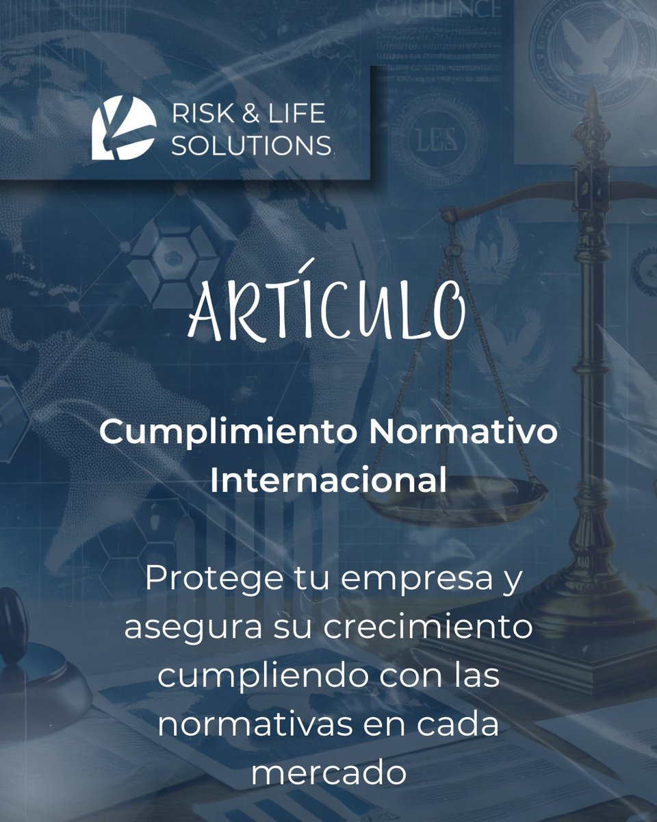 🌐🔍 Cumplimiento Normativo Internacional: ¡Asegura el éxito global de tu empresa! 📈🌍

💬 Descubre más aquí: risklifesolutions.com/articulos-info…