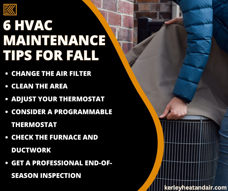 kerleyheatingac's tweet image. 🍁 September’s here, and it's time to prep for cooler days ahead! As you pack away summer gear, don’t forget your HVAC system needs some love too.

#KerleyHeatingAndAir #FallTuneUp #StayWarm #WinterPrep #HVAC