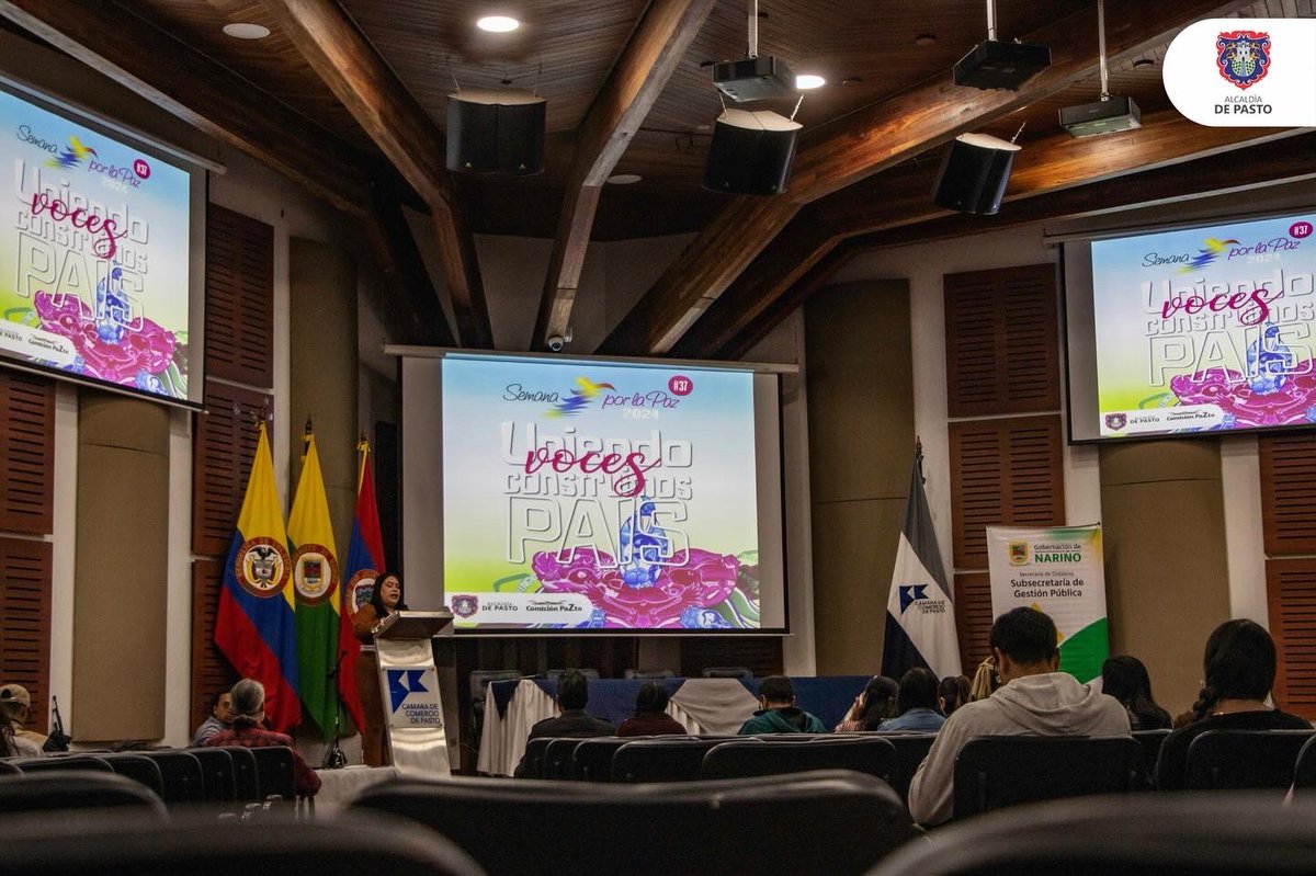 alcaldiapasto's tweet image. En el marco de la Semana de la Paz, seguimos adelante con los conversatorios que promueven la visibilización de las voces que construyen caminos hacia la paz. 

✊🕊 #SemanaDeLaPaz #VocesDePaz #ConstruyendoPaz.