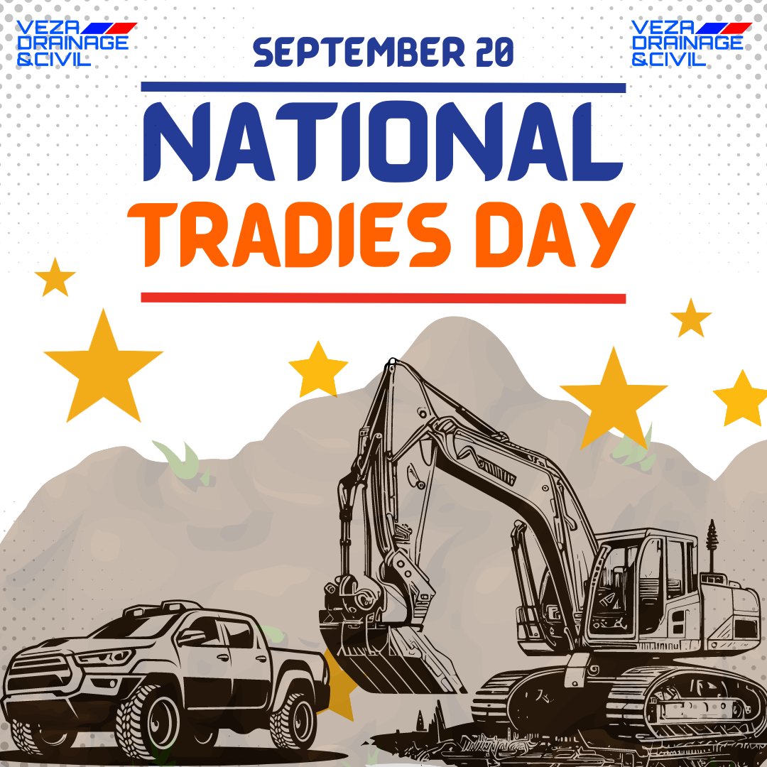 vezadrainage's tweet photo. 🎉 Happy National Tradies Day! 🚧

Today, we celebrate the hardworking tradespeople who build, fix, and maintain the essential structures in our communities. 

#NationalTradiesDay #TradieAppreciation #VezaDrainageAndCivil #Teamwork #HardWork #Construction #Civil #PlantMachinery https://t.co/jRsOqpdXbJ