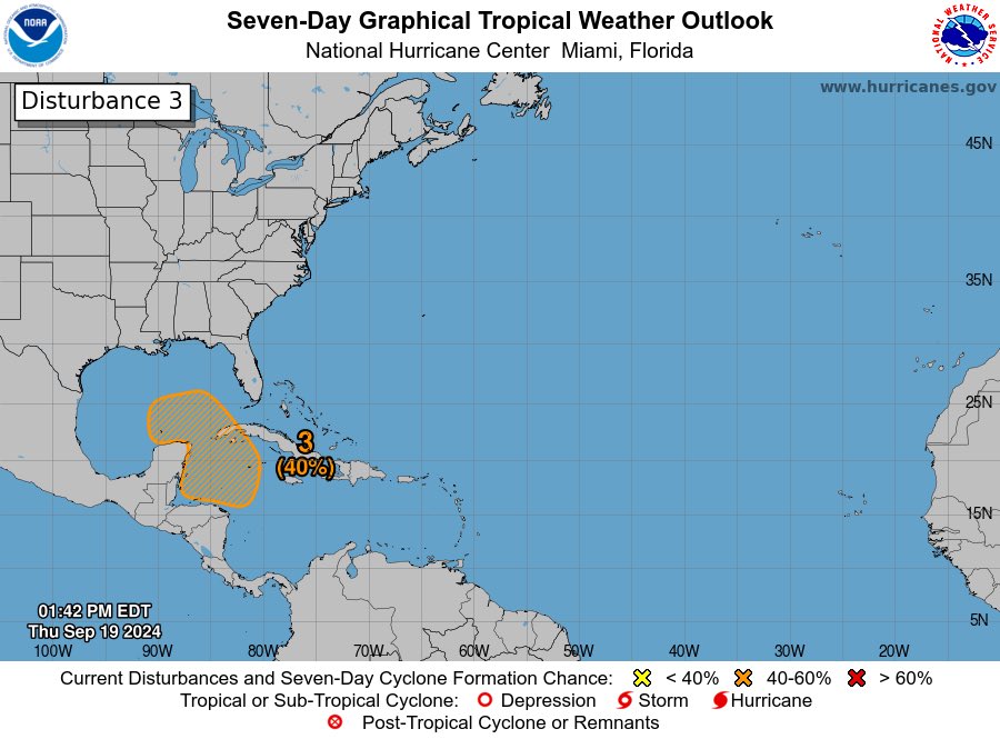 Dave_Nussbaum's tweet image. Watching the current trends of a low developing in the NW Caribbean next week. Models show it organizing, moving north into the Southern Gulf, and becoming a tropical depression/storm by mid-next week. Ensembles show potential in Gulf. Stay tuned. #tropics #cbs42 #trustthenuss