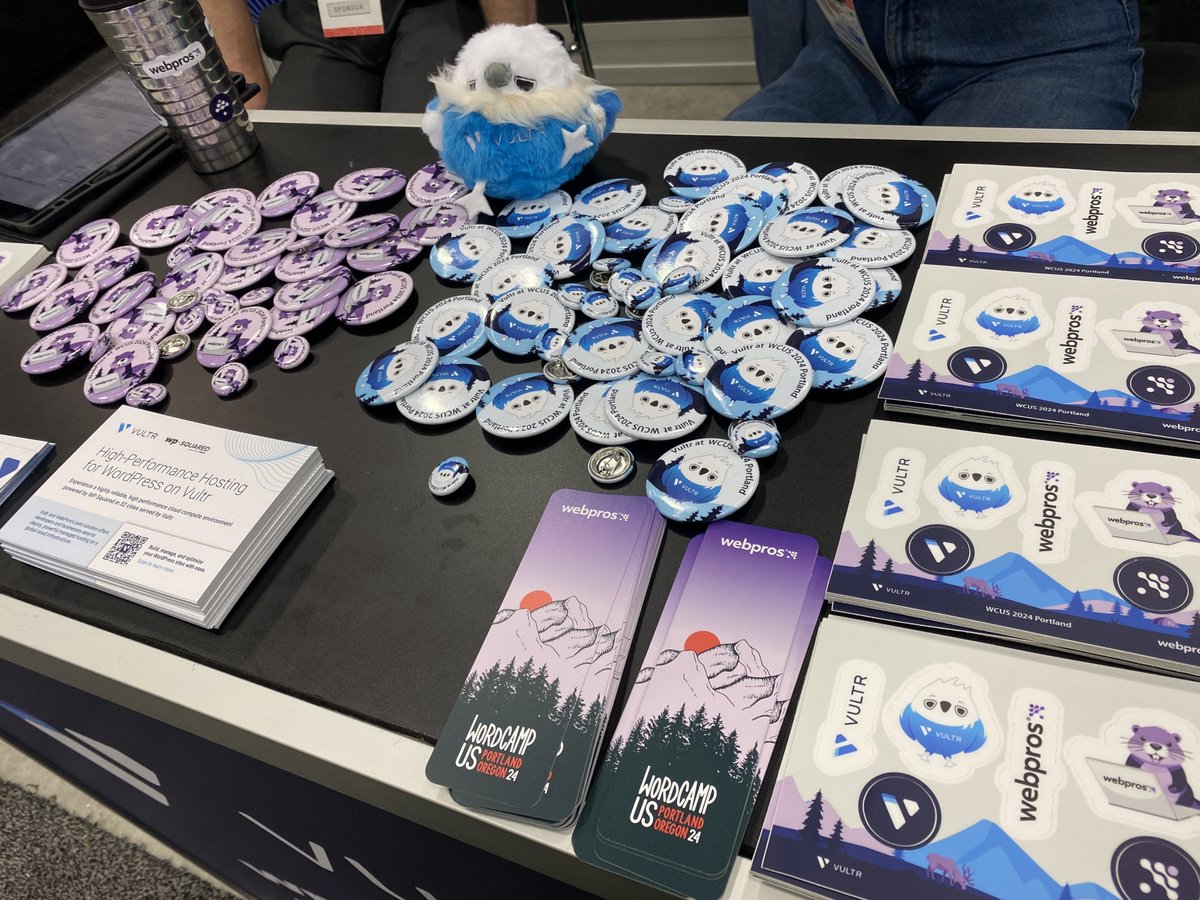 Plesk's tweet photo. Have you visited booth n.E9 yet? Weโre here at @WordCampUS with some seriously cool location-inspired stickers and plenty of good times. Come chat with us and our friends at @Vultrโyou wonโt want to miss it! ๐จโจ
#WordCampUS #Plesk #Vultr #BoothFun #WordPress https://t.co/TtzON8JDUJ