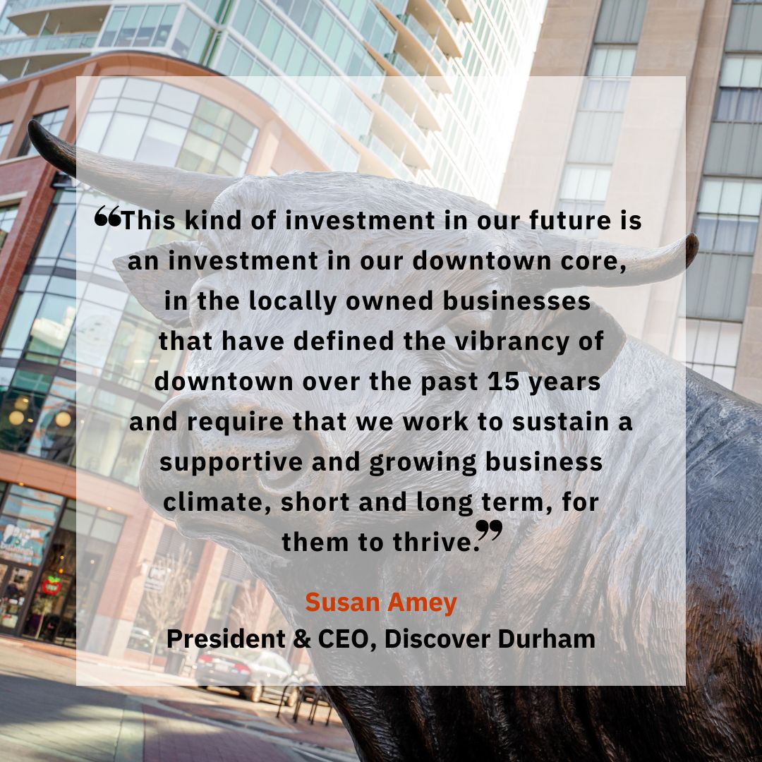 DurhamNext's tweet photo. During Thursday’s City Council Work Session, @DurhamNC President &amp; CEO @susanamey shared the impacts a new convention center &amp; adjacent hotel would have on the local community, including sustaining local businesses, supporting Durham’s workforce &amp; increasing visitor spending. https://t.co/nyhPfa3awr