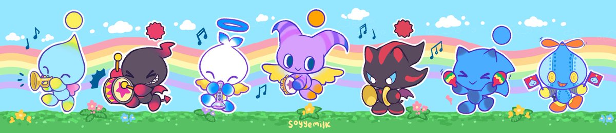 soyyemilk's tweet image. ♪ chao garden parade! ♪