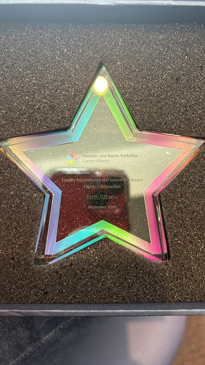 What a brilliant day. Especially for <a href="/HUTHDietitians/">Hull University Teaching Hospital Dietitians💙</a> &amp; Ruth our clinical lead UGI oncology dietitian. Highly commended in the QI &amp; Innovation category for her work to implement nutrition intervention for those with suspect OG cancer at initial endoscopy. Very proud <a href="/HNYCancer/">Humber and North Yorkshire Cancer Alliance</a>
