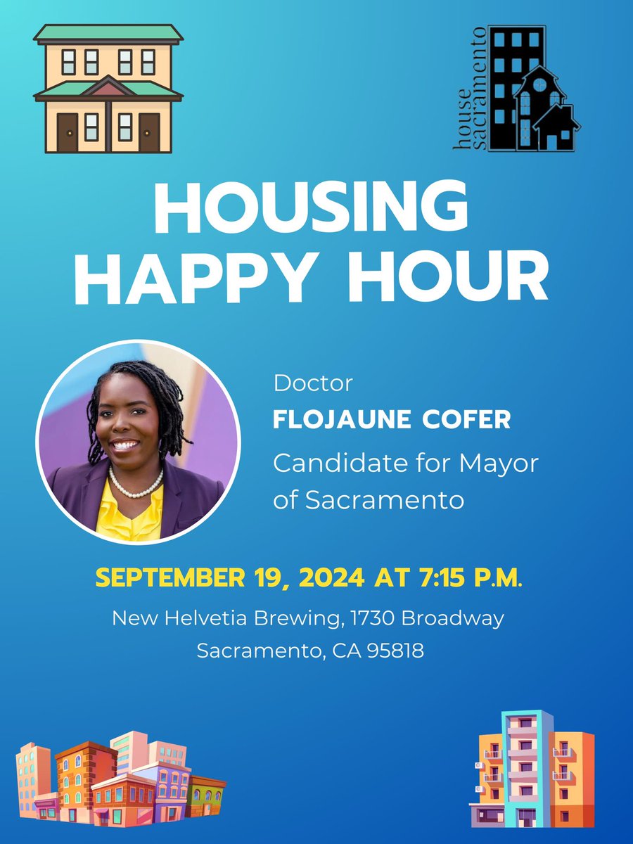 anniekeys11's tweet photo. Come join @SacYIMBY tonight at New Helvetia for a Q&amp;A &amp; Happy Hour with @Flo4Sacramento! See how housing policy conversations *can* be fun especially when paired with local beer 🍻 https://t.co/AawSdSyTNA