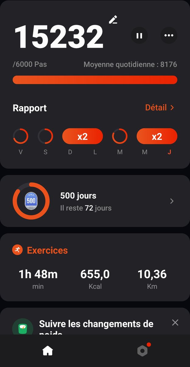 Il y a 2mois j'avais l'impression de marcher sur des galets, j'avais un équilibre bancal et plus assez de force pour me tenir sur la pointe des pieds.

Aujourd'hui j'apprends à célébrer chaque petite victoire.

Même si il reste du chemin à faire, regardez aussi celui parcouru