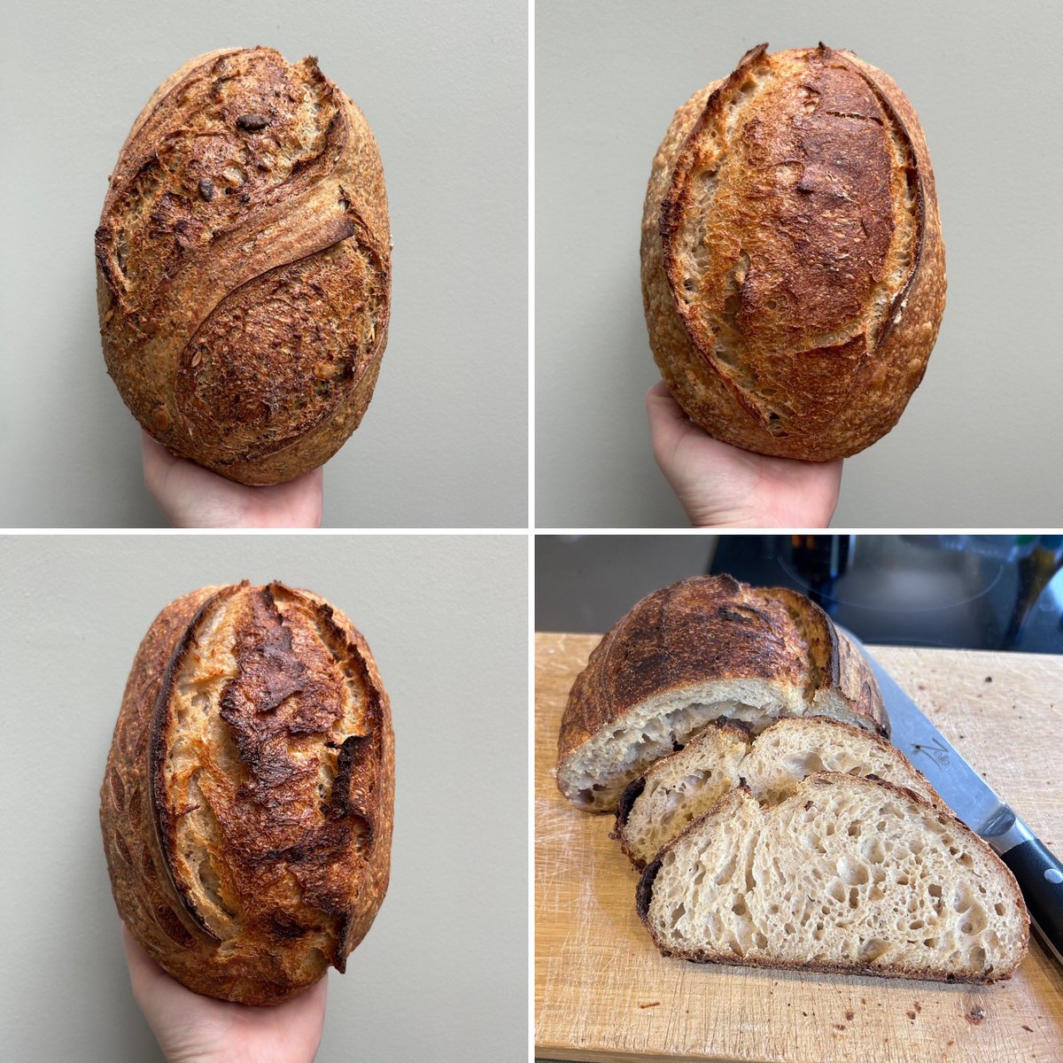 DaintyMonkey's tweet image. Bake Day Highlights
⭐️ Seeded Spelt Sourdough
⭐️White Sourdough
⭐️Sourdough with Organic White Miso
⭐️White Farmhouse
⭐️White and Wheat Farmhouse
⭐️5 Seed and Grain Brown
⭐️100% wholemeal 
⭐️English Muffins
⭐️Par-baked pizza bases
⭐️Nan-e Barbari
#trinityedinburgh #microbakery