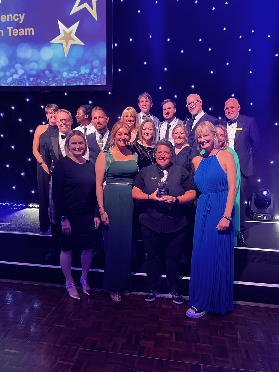 YSTeachingNHS's tweet image. Congratulations to the eTAF Multiagency Transformation Team, our Excellence in Collaboration winners!
 
Staff from across the Trust came together with external partners to overhaul our onward referrals process.
 
Thank you to @Austco_com for sponsoring this award. #COA24