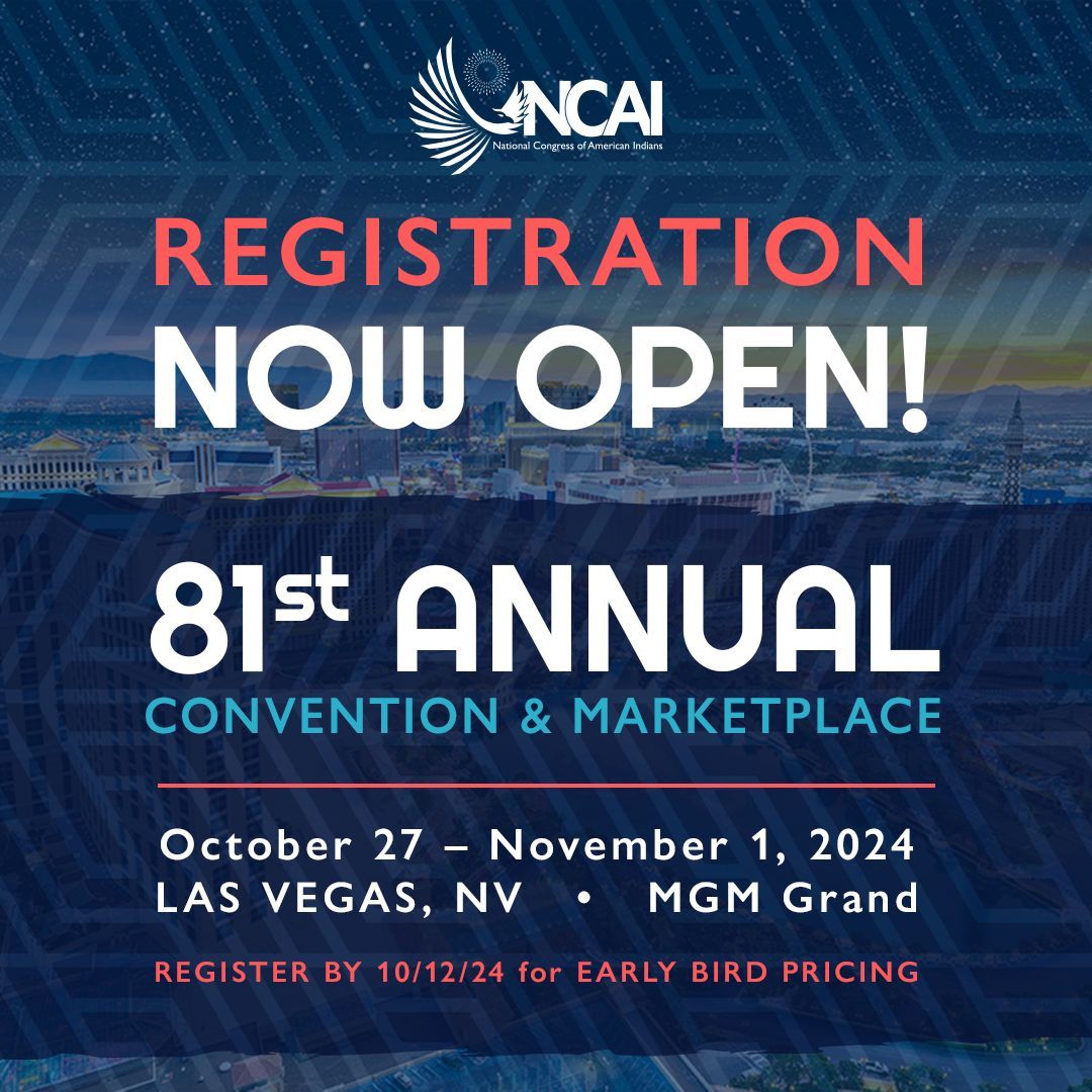 OIEIndianED's tweet photo. #NativeEvents: Join @NCAI1944 on Oct. 27-Nov. 1 in #LasVegas for the 81st Annual Convention & Marketplace, and work with #TribalLeaders, #NativeYouth, and more to protect #TribalSovereignty! Follow the link for more details: https://t.co/Rz6WbfMxKM https://t.co/qKg26vR8Ao