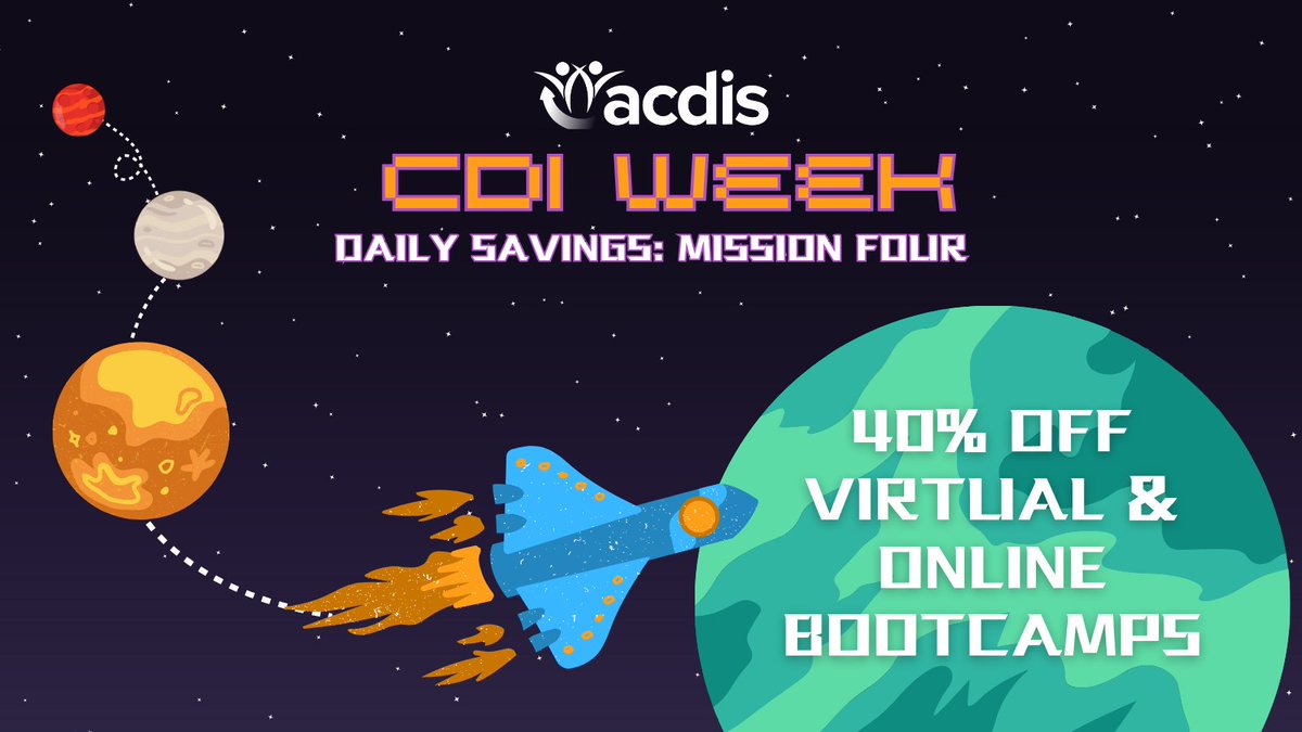 For our most exciting #CDIWeek2024 discount yet, we are offering 40% off virtual and online ACDIS Boot Camps! This is the one you definitely don’t want to miss! Use code CDIW24D40 at checkout for great savings on one of <a href="/ACDIS/">ACDIS</a>’ best resources: hubs.la/Q02Q9Bfs0
