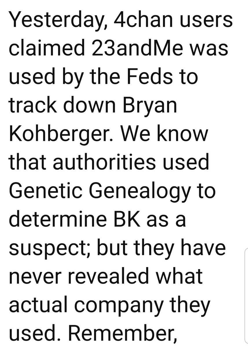 LesleyMiss17638's tweet image. #Idaho4 
1 of 2.
4Chan post below.