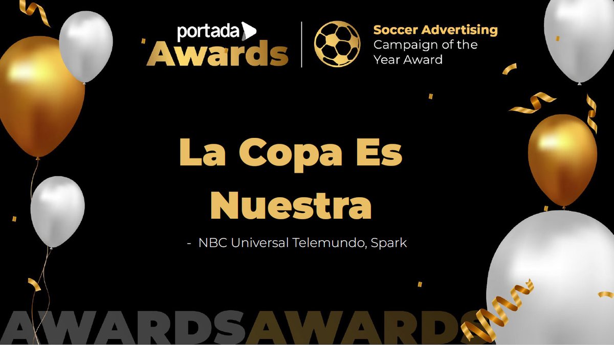 portada_online's tweet photo. NBCUniversal, Telemundo 52
Congratulations on winning the Soccer Advertising Campaign of the Year Award for your exceptional work on “La Copa Es Nuestra La Copa Es Nuestra”. Your campaign demonstrated outstanding creativity, innovative media strategies, and exceptional results. https://t.co/sSGySXOcdp
