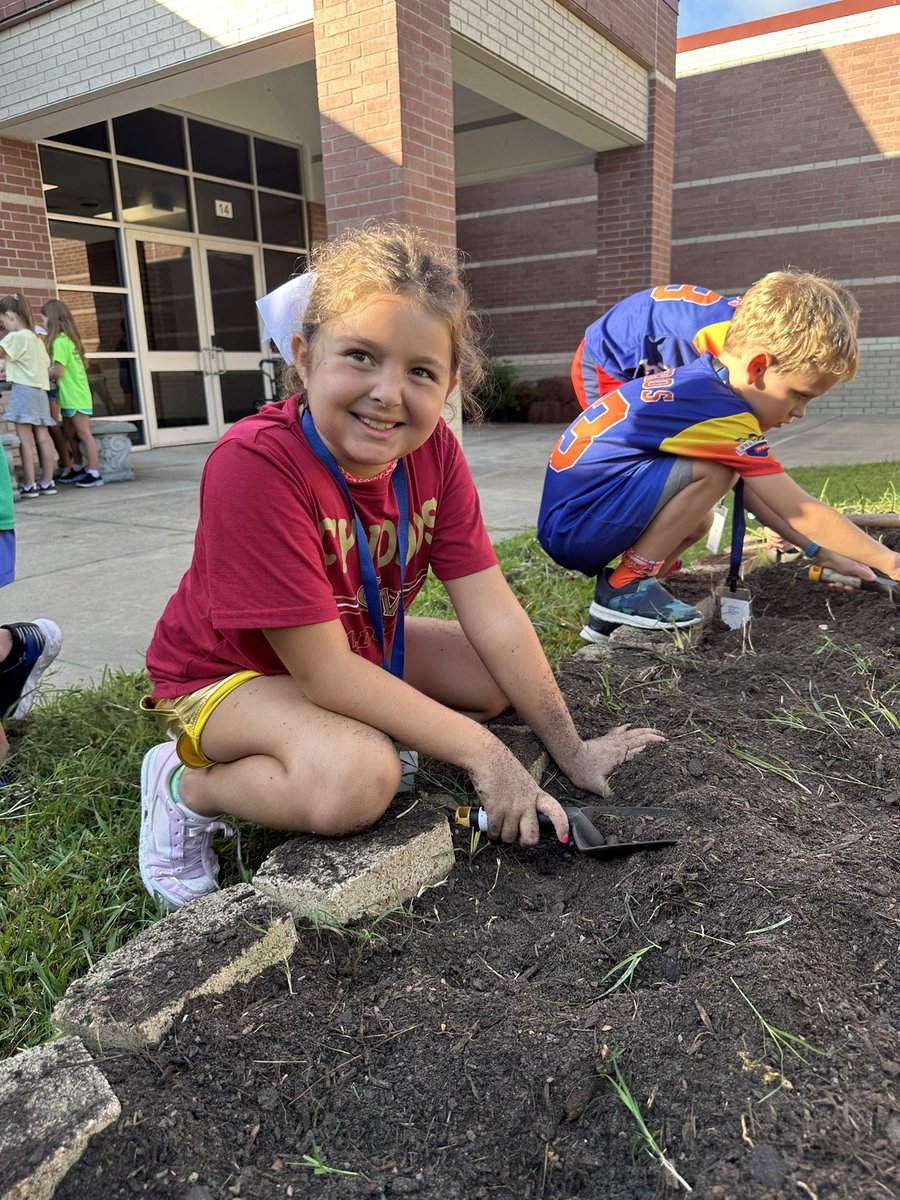 readygrowgarden's tweet image. We had such a fantastic first Garden Day with @SampsonElem second graders today! BONUS: Awesome moms showed up to get the new butterfly/ hummingbird attracting perennials planted! 🦋Thank you!🦋@SampsonPTO @heathermotzny #CFISDspirit #SAMPSONSTRONG #schoolgarden