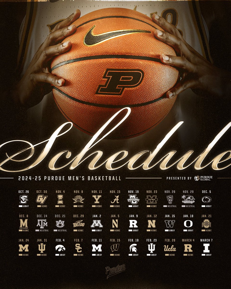 Purdue Men's Basketball (@boilerball) on Twitter photo We got our games.
Opening <a href="/B1GMBBall/">Big Ten Men's Basketball</a> in December. ⬇️
📆: Dec. 5 at Penn State
📆: Dec. 8 vs. Maryland We got our games.
Opening <a href="/B1GMBBall/">Big Ten Men's Basketball</a> in December. ⬇️
📆: Dec. 5 at Penn State
📆: Dec. 8 vs. Maryland