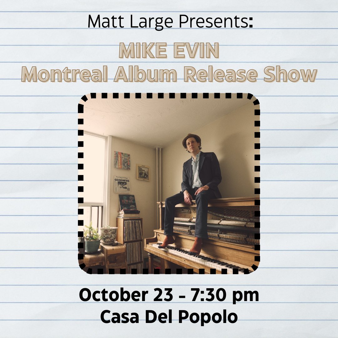Montreal! I'm so jazzed to finally be coming back for a show on Oct 23 at Casa Del Popolo. See you then! Tickets at venuepilot.co/events/99431/o…