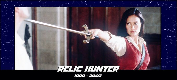 ELeeZimmerman's tweet photo. 1999's "Relic Hunter" turns 25 years young today! https://t.co/Jxkmb6bpU8……
@TiaCarrere
@GilGrant
@ChristienAnholt
@LindyBooth
@jay_firestone 

!!! Please Retweet !!! https://t.co/i0MgUVkQT0