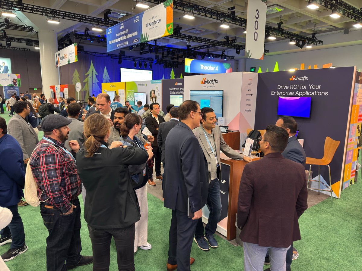 whatfix's tweet image. Only 2 hours left, and our booth is buzzing with energy! 🎉

Don&apos;t miss out—come see us at booth #401. We&apos;d love to connect with you before the event wraps up!

#DF24 | #whatfix | #DREAMFORCE2024