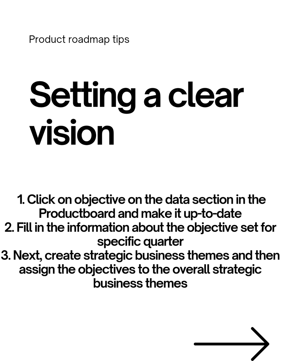 Gratefuldota's tweet photo. Attached is how to use the above listed steps to create product roadmap using the Productboard.
#My3MTT
#My3MTTWeeklyReflection

@3MTTNigeria @IHSTowers @NITDANigeria https://t.co/L0on7M9N5w