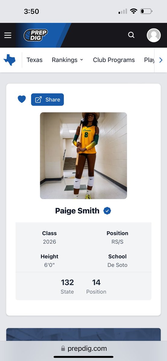 Thank you Prep Dig!! for acknowledging my skills. I’m so honored and humbled…<a href="/PDTexas/">Prep Dig Texas</a> <a href="/CoachMikeDZ/">Michael DeLeon</a> <a href="/PrepDigCA/">Prep Dig California</a> <a href="/PrepVolleyball/">PrepVolleyball.com</a> <a href="/VBAdrenaline/">VB Adrenaline</a> <a href="/VBMagazine/">VolleyballMag.com</a> <a href="/MaxPreps/">MaxPreps</a> <a href="/sportslifetalk/">Sportslifetalk Media🎙🎧</a>