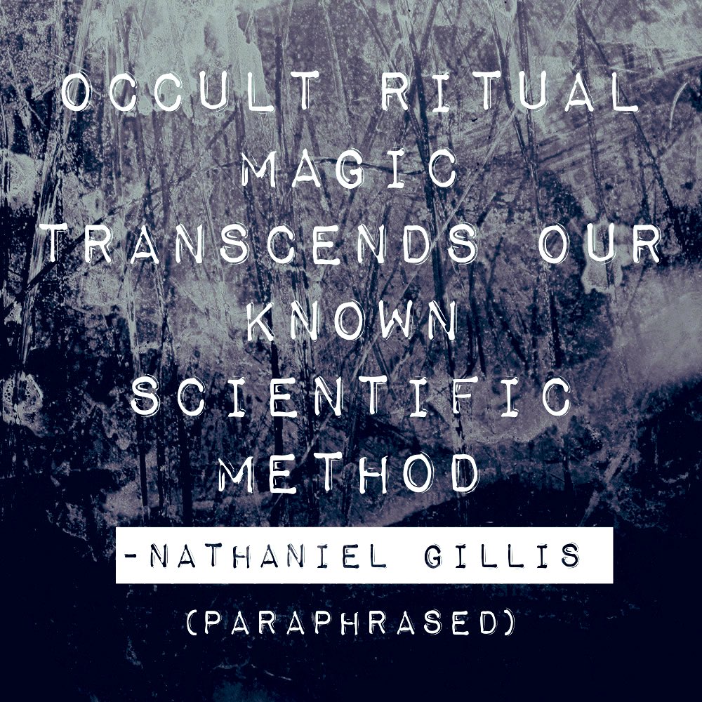I've received "downloads" on the physics of rituals, blood magic, and blood sacrifice. 

Food for the gods? 

It's a strange world we're living in.

<a href="/NathanielGillis/">Nathaniel Gillis</a> #ufotwitter #uapx