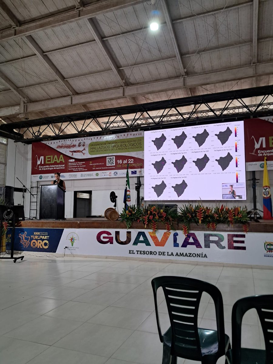 MAPHSA_project's tweet photo. Jonas Gregorio and Shaddai Heidgen presented the @MAPHSA_project with a focus on the endangered indigenous landscapes of Santa Marta. We had great feedback and are happy to have presented MAPHSA to the Amazonian archaeological community at the #EIAA! @ArcadiaFund https://t.co/nZa4mmHlCw