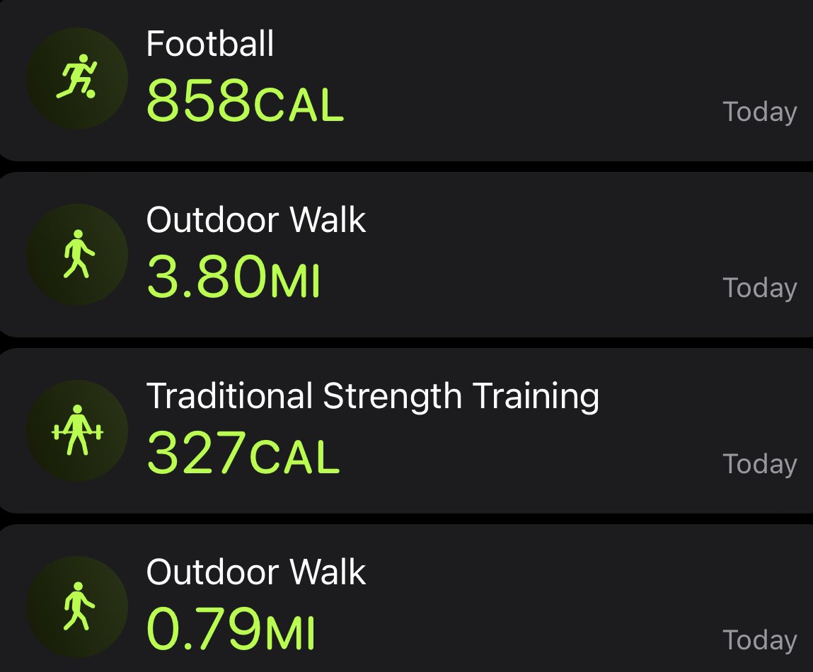 Leg Day 🦵 tomorrow morning 🌅 in the gym is going to be a test. 😅

A very active Thursday today and was good to get back to football ⚽️ this evening. 👌🏼

Looking forward to a few Friday cold ones 🍻 after a very active week. 

Meant to be my week ‘off’. 😂
