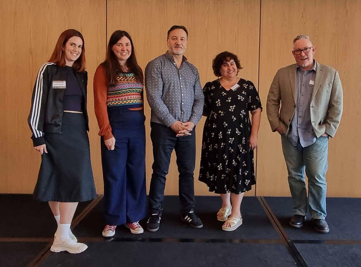 Speakers at Day 2 of the Decolonising criminology symposium hosted by The Centre for Global Indignenous Futures, Critical Indigenous Studies - Macquarie University (Sydney) and CEVAW.

Thank you to Distinguished Professor Bronwyn Carlson and all those who supported the event.