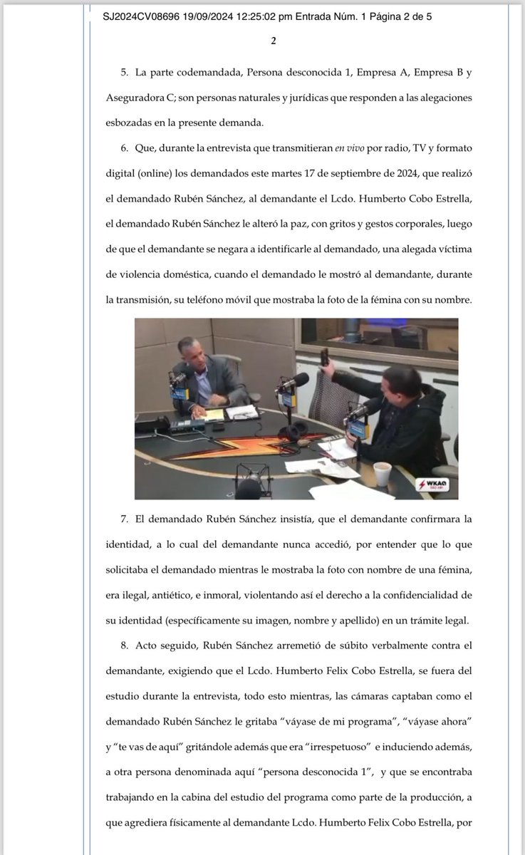 MillyMendezpr's tweet photo. Candidato PNP a la Alcaldía de Carolina demanda a presentado Rubén Sánchez. El Lcdo. Félix Cobo Estrella pide $2 millones por “sufrimientos, las angustias mentales, la agresión física y los daños a la reputación profesional del demandante” https://t.co/IJVVYMWovP