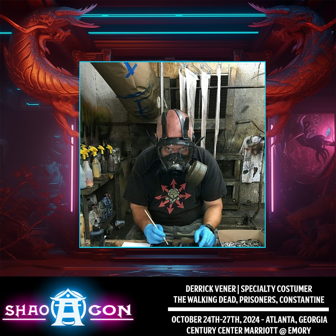 Zombies EVERYWHERE! Specialty Costumer, Derrick Vener, has joined the Champion roster at #ShaoCon!